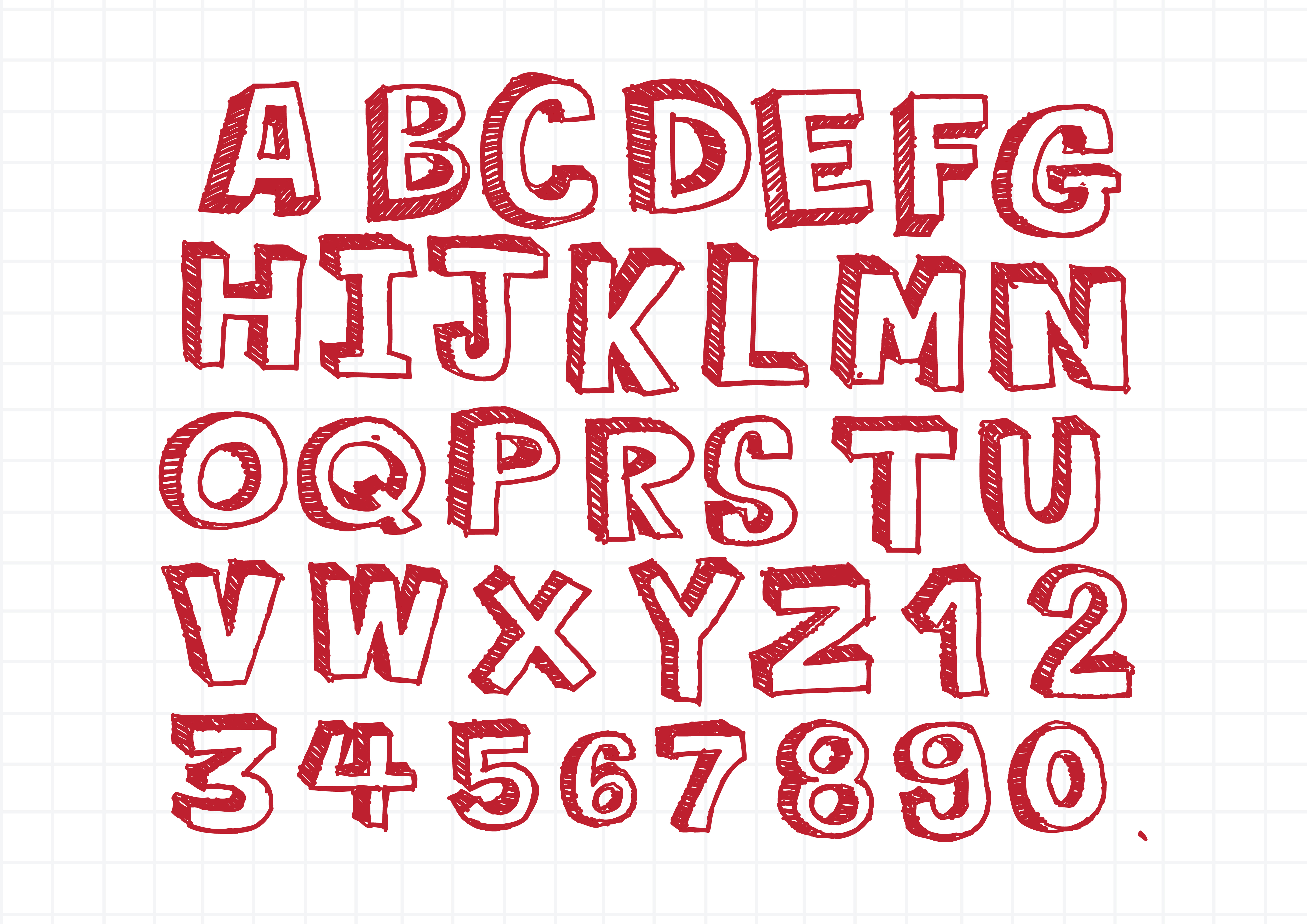 Hand Drawn Letters Font Written With A Pen 646976 Vector Art At Vecteezy