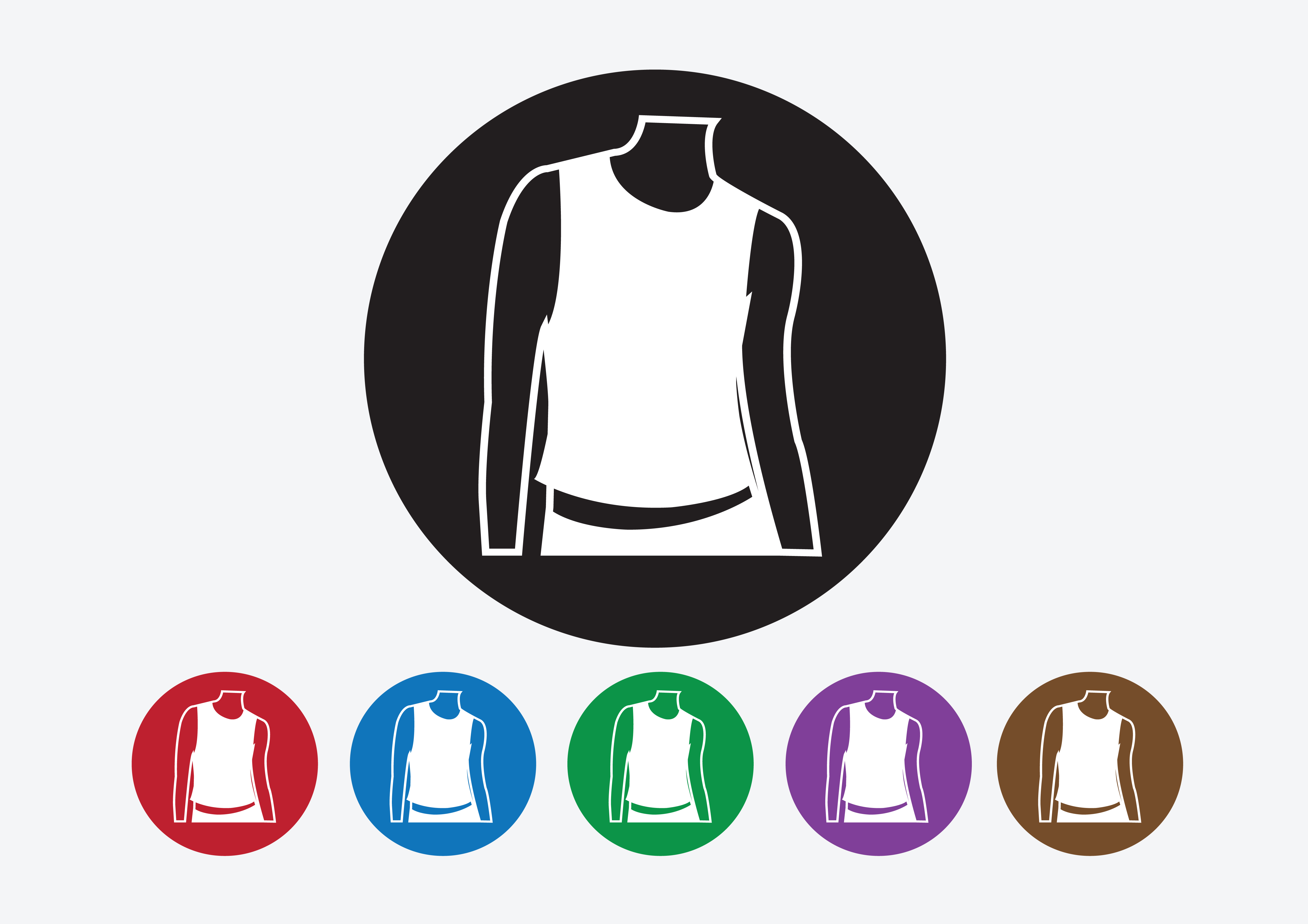Apparel shirt and T-shirt Icon Clothing icons 646987 Vector Art at Vecteezy