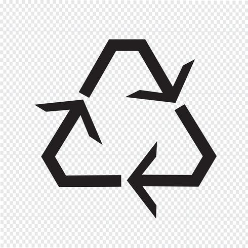 Recycle icon  symbol sign vector