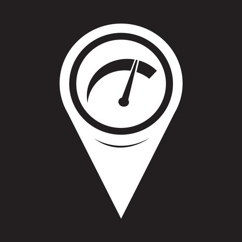 Map Pointer Car Meter Icon