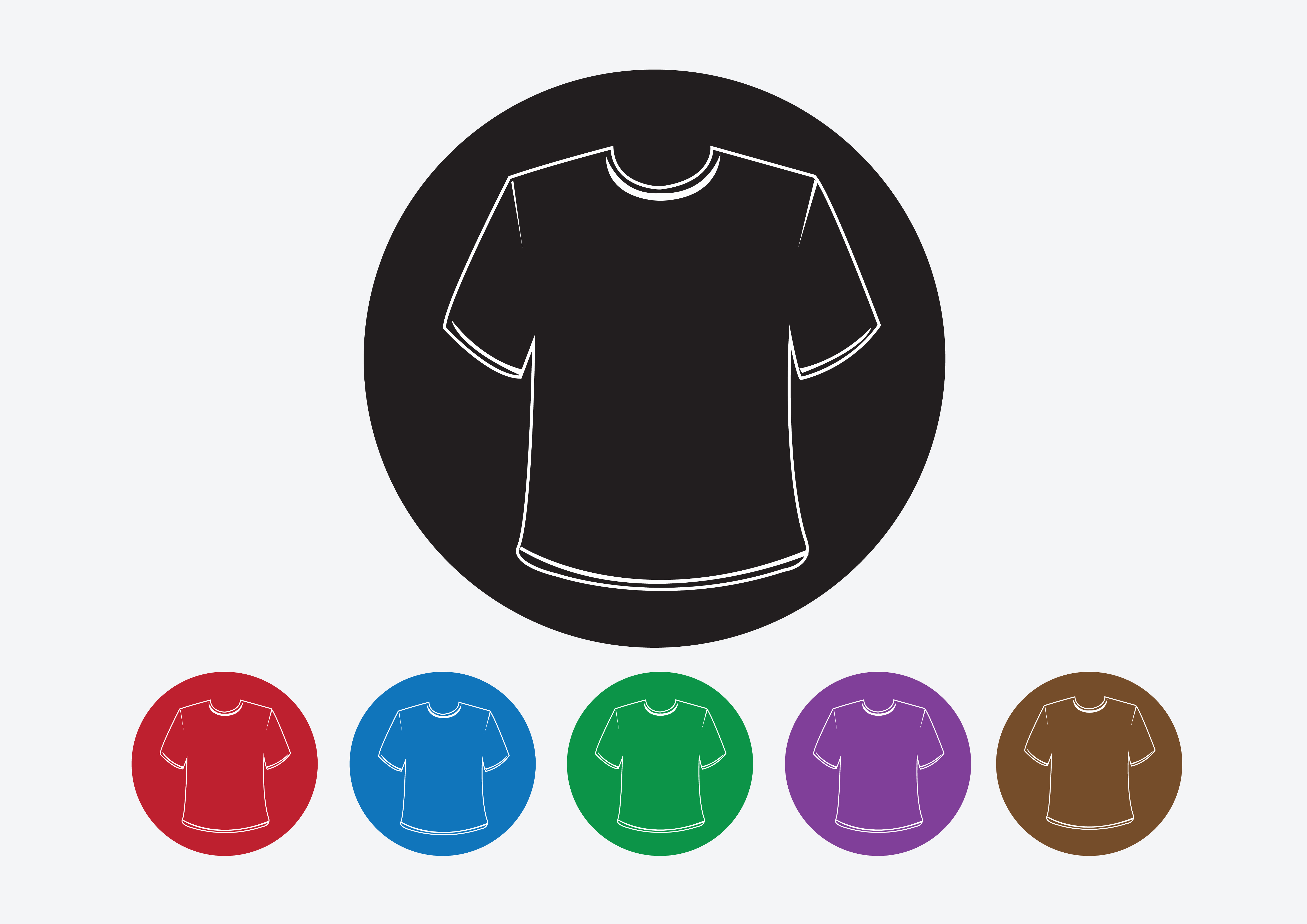 Apparel shirt and T-shirt Icon Clothing icons 647208 Vector Art at Vecteezy