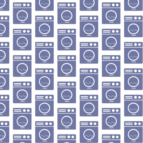 Washing machine pattern background vector