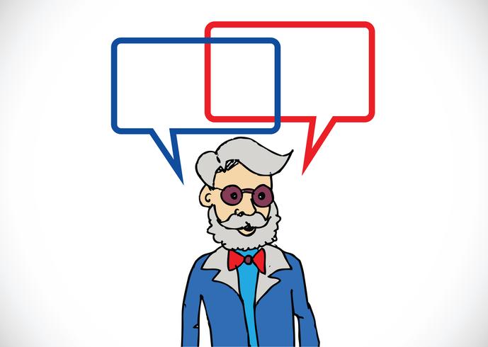 People thinking and peoples talking with dialog speech bubbles vector