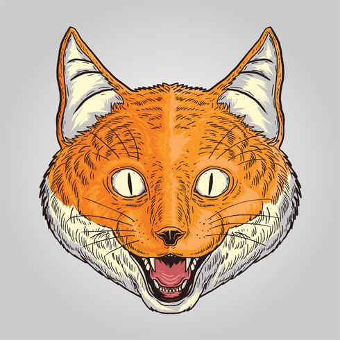 Fox Smilley Animal vector 