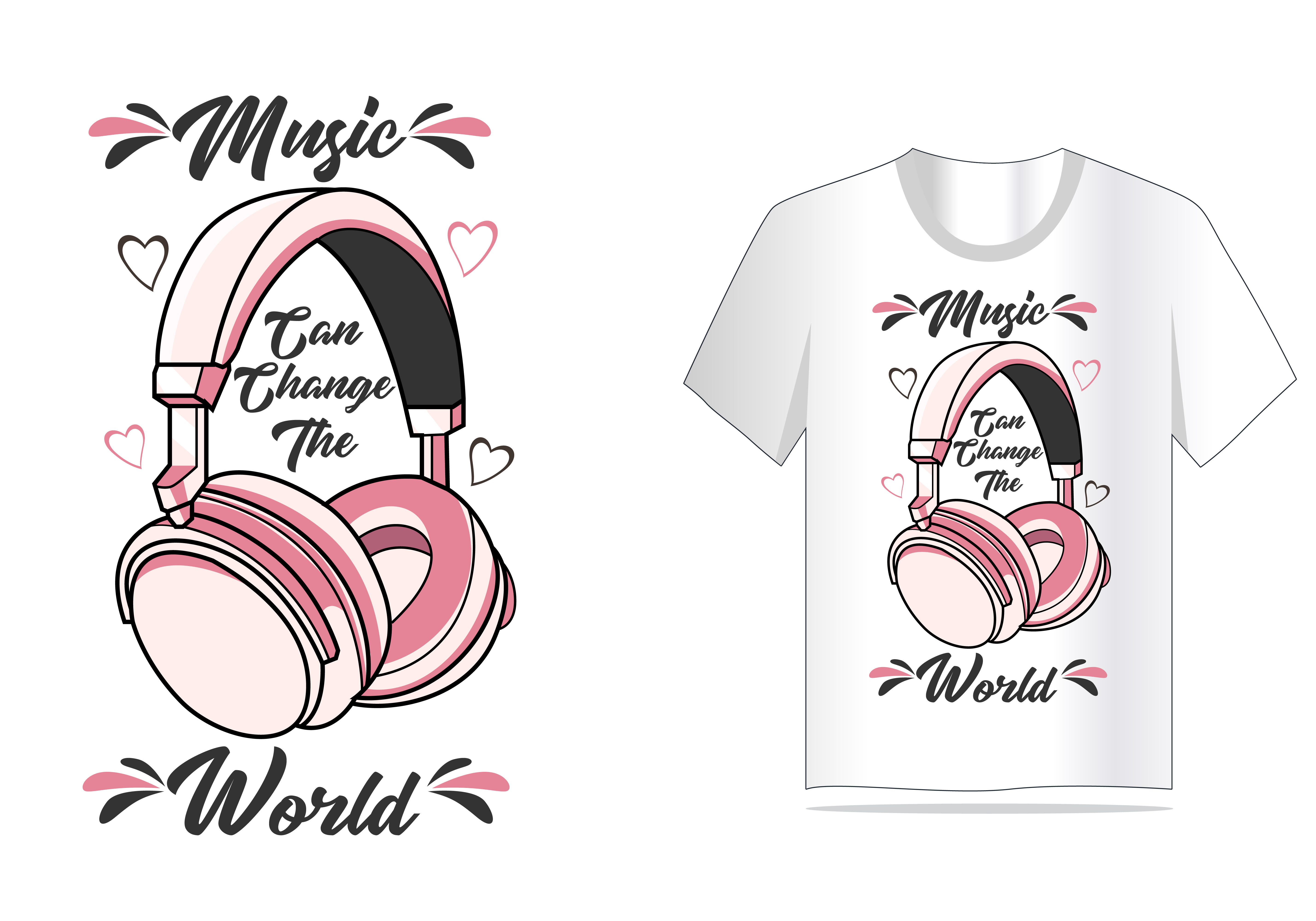 Download headphone vector for t shirt design - Download Free ...