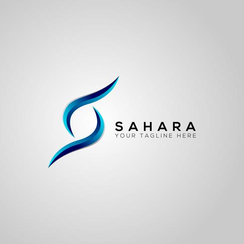 plantilla de logotipo vectorial de sahara s vector