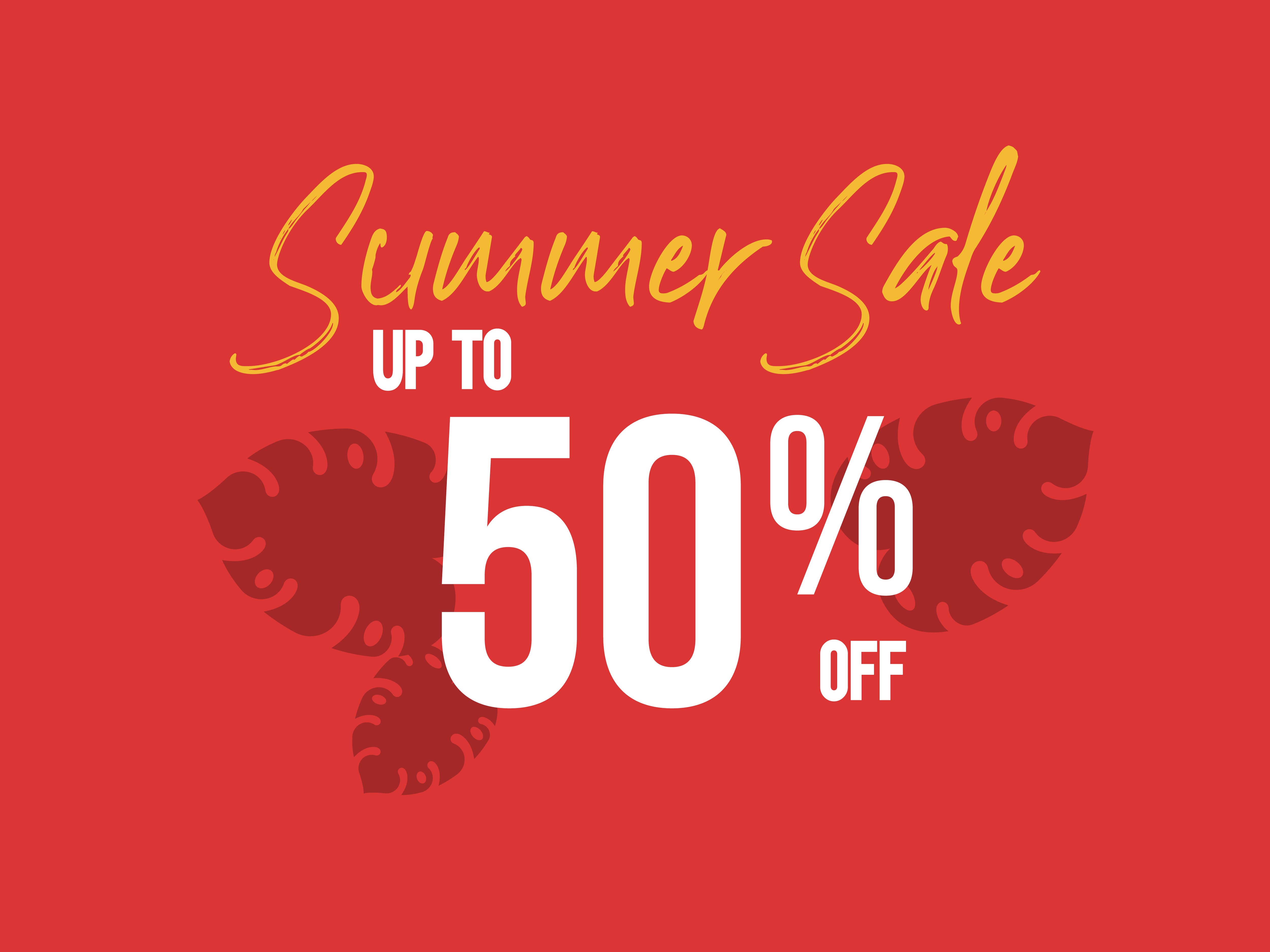Sale, Up to 50% off