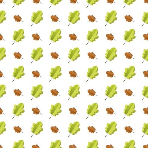 Seamless pattern with colorful autumn leaves. vector