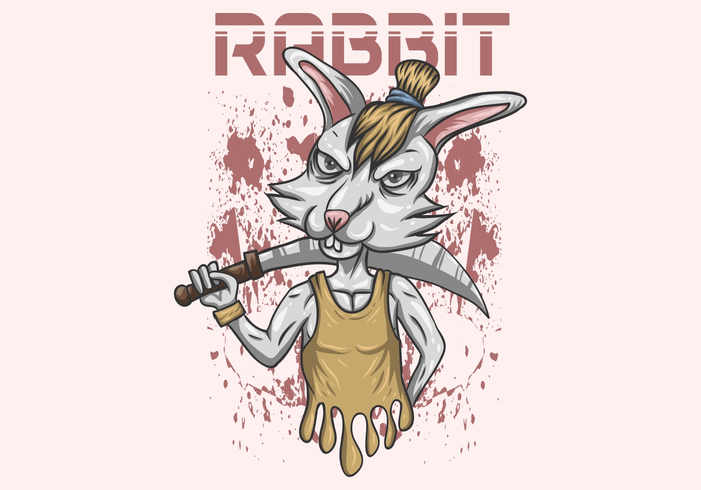 Download rabbit sword vector illustration - Download Free Vectors ...