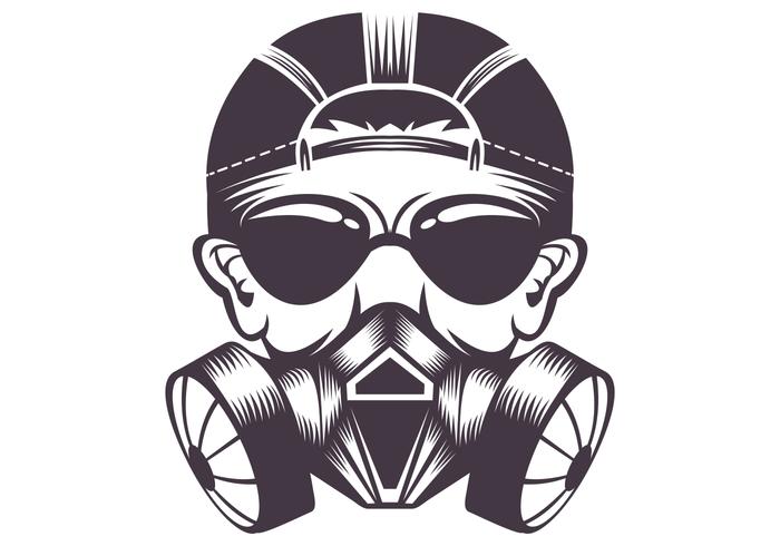 Gas  mask vector illustration