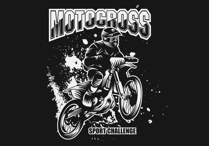 motocross sport challenge vector illustration