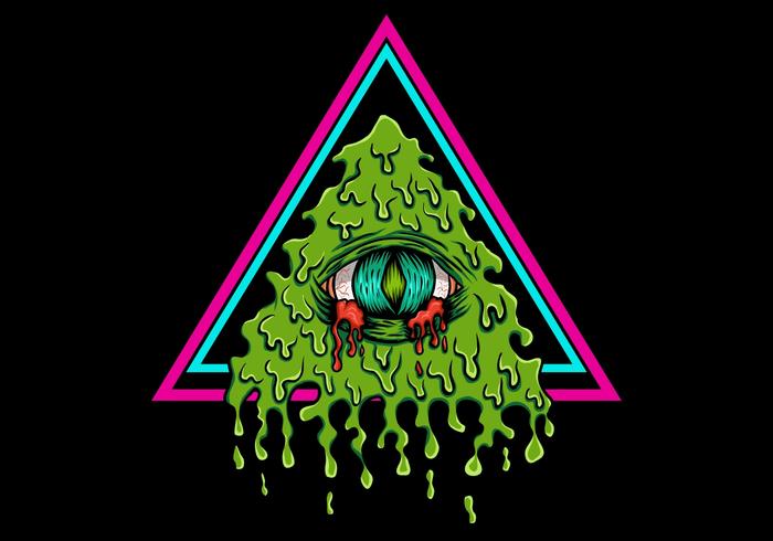 illuminati bleeding vector illustration 