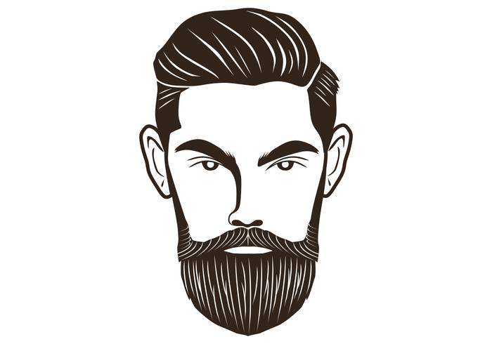 head beard man vector
