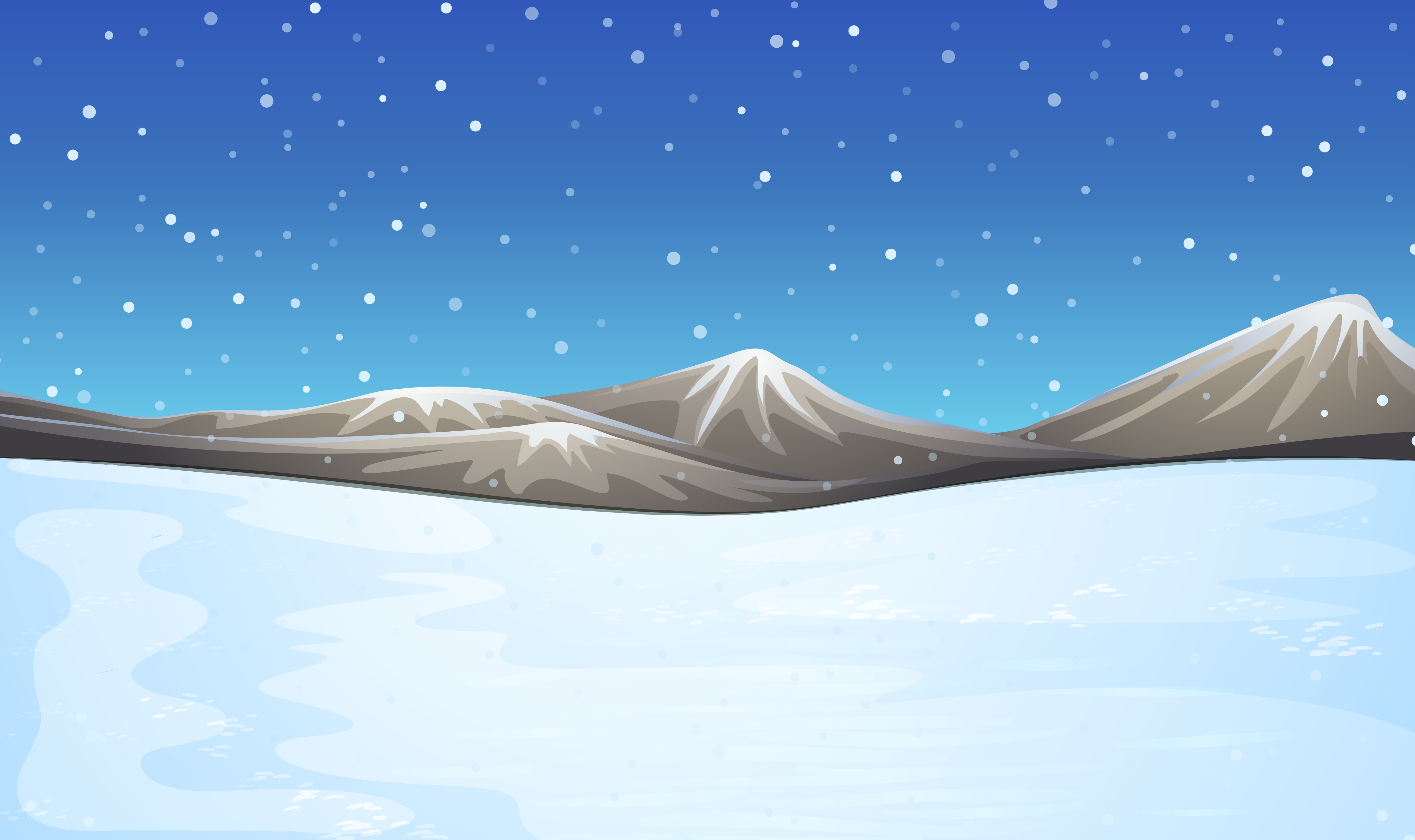 Field covered with snow 648022 Vector Art at Vecteezy