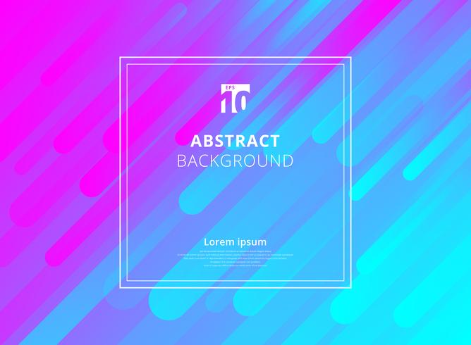 Abstract colorful geometric dynamic shapes background with white frame space for text. vector