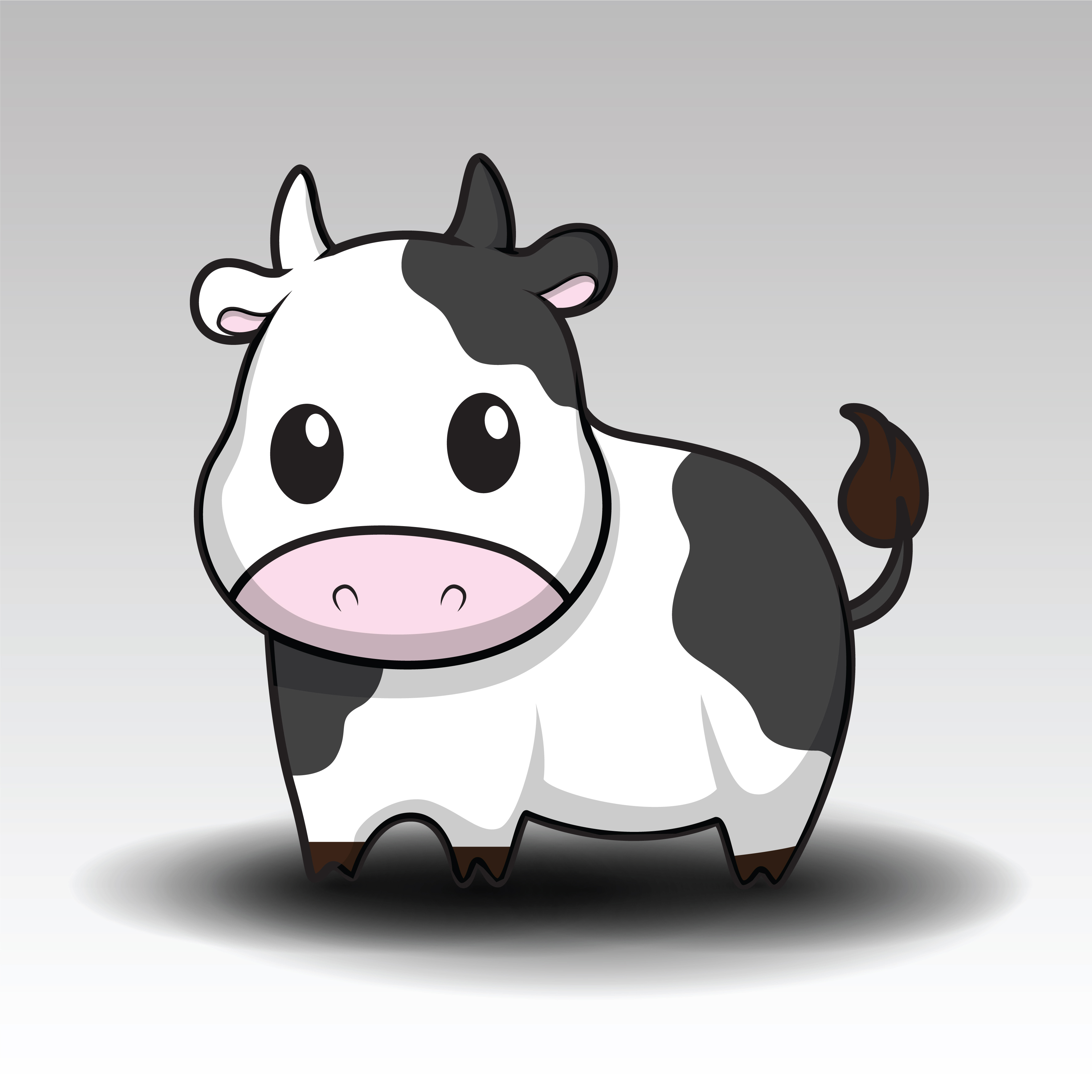  cute  cow  cartoon  Download Free Vectors Clipart Graphics 