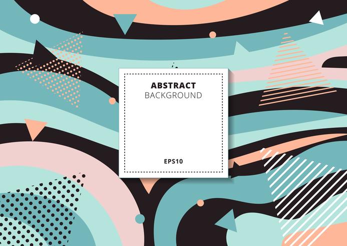 Fondo multicolor colorido del collage geométrico abstracto abstracto del modelo. Puede utilizar para impresiones, carteles, tarjetas, folletos, banners web, etc. vector