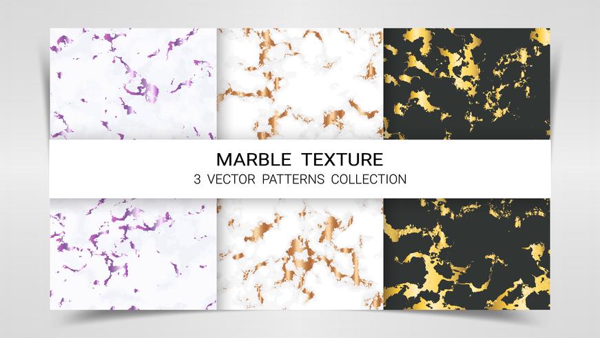 Marble Texture, Premium Set of Vector Patterns Collection.