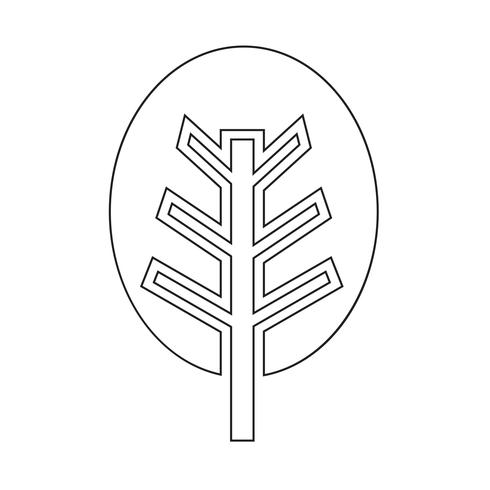 icono de árbol símbolo signo vector