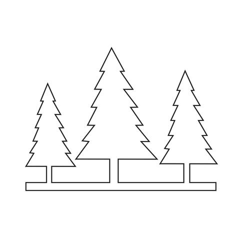 tree icon  symbol sign vector