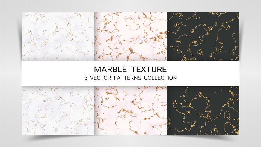 Marble Texture, Premium Set of Vector Patterns Collection.