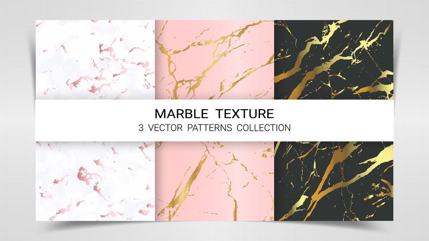 Marble Texture, Premium Set of Vector Patterns Collection.