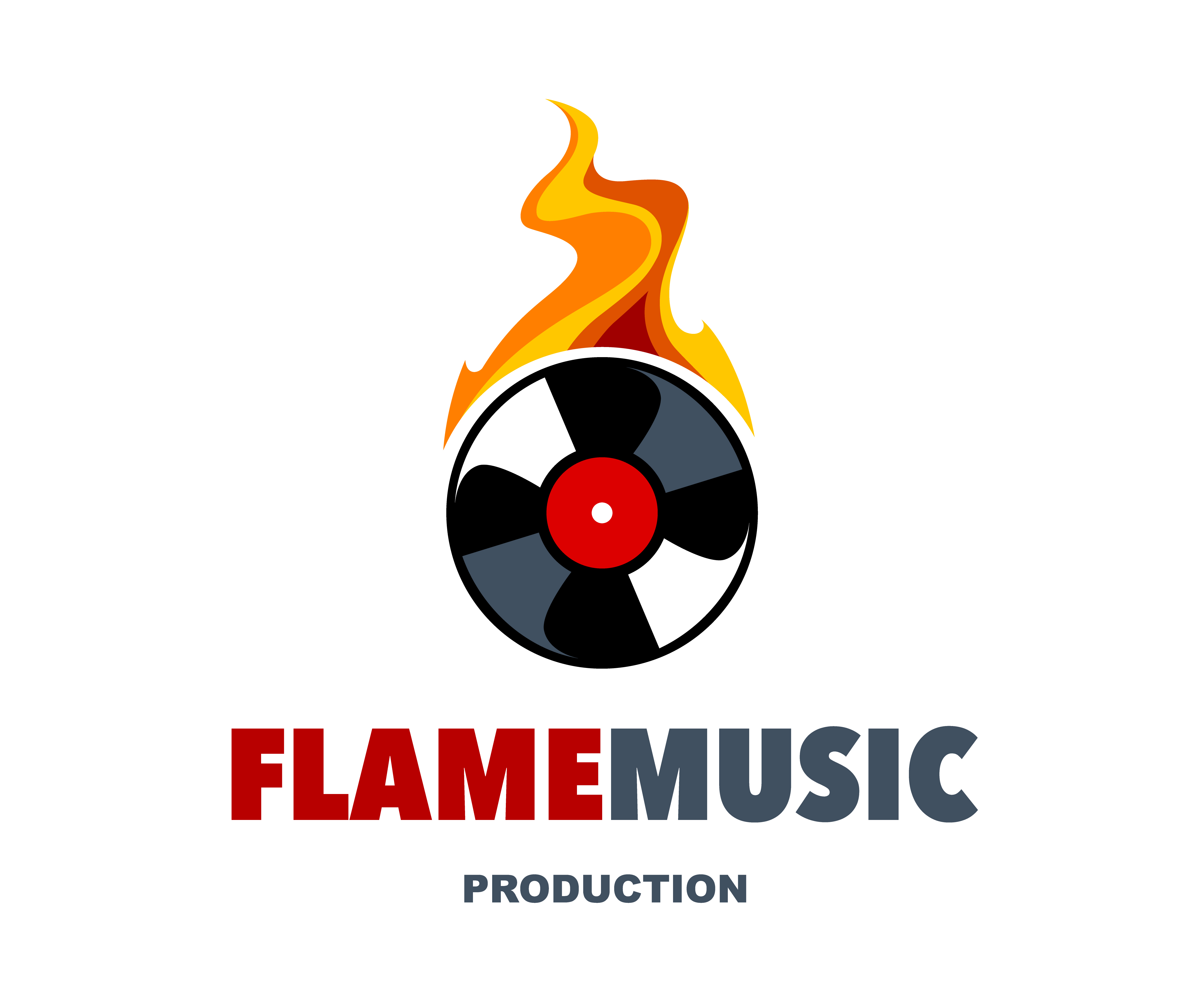 Flame Music Logo 648580 Vector Art at Vecteezy