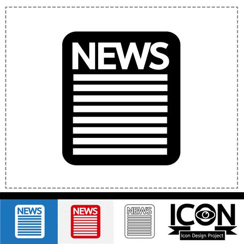 news icon  symbol sign vector