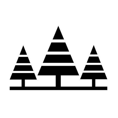 icono de árbol símbolo signo vector