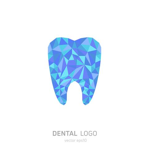 Logo de la clínica dental. Cura el icono de los dientes. Oficina del dentista. Vector plano illustraton