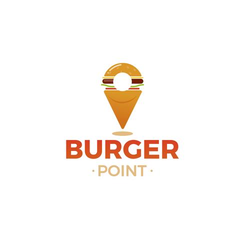 Logotipo para restaurante o cafetería o pizzería. Ilustración vectorial vector