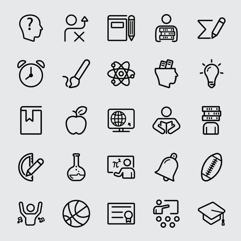 Education line Icon vector