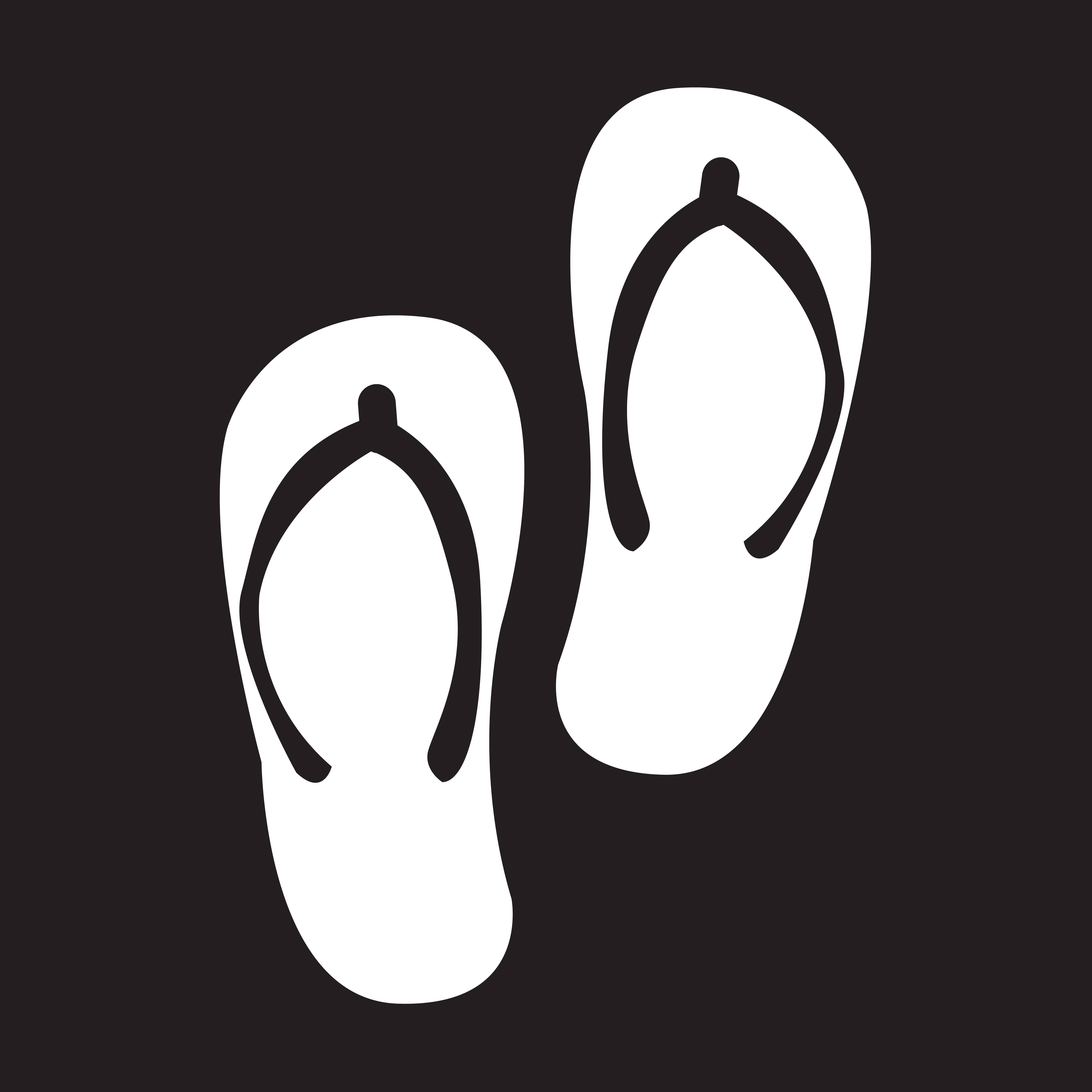 Slippers flip flops - Travel, Hotels & Holidays Icons