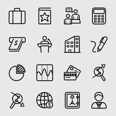 Finance line icon vector