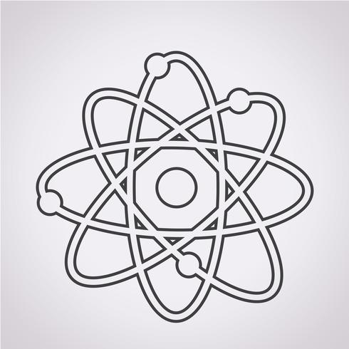 atom icon   symbol sign vector