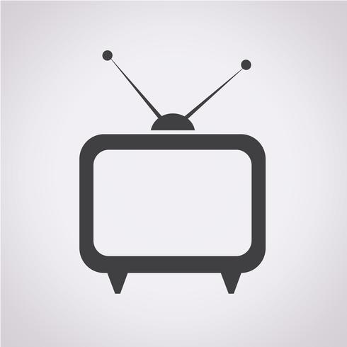 Icono de TV símbolo de signo vector
