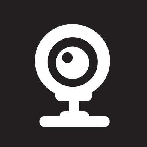 icono de webcam símbolo de signo vector