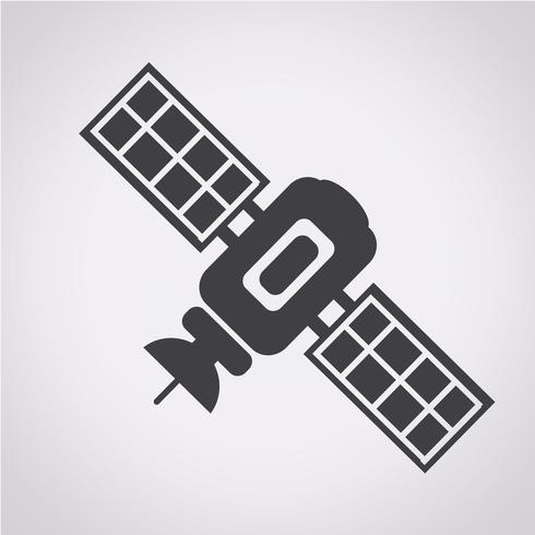 satellite icon  symbol sign vector