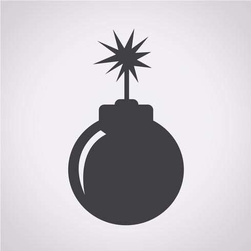 bomb icon  symbol sign vector