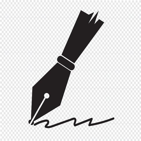 pen icon  symbol sign vector