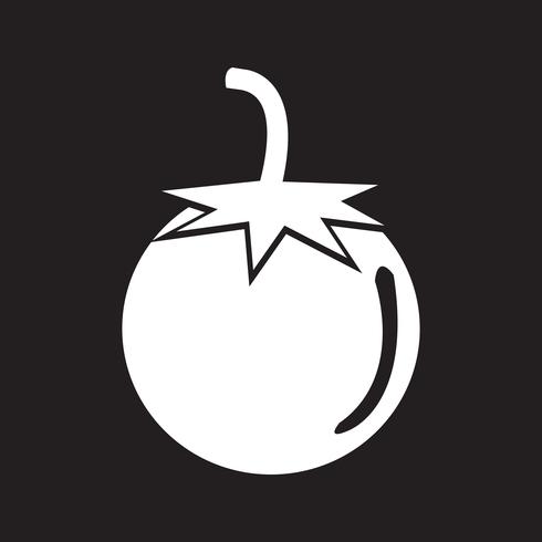 símbolo de icono de tomate signo vector