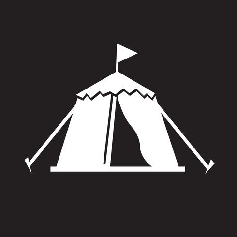 Tent Icon  symbol sign vector