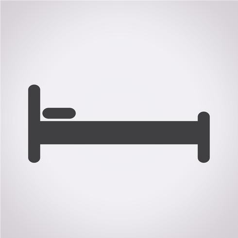 Bed icon  symbol sign vector