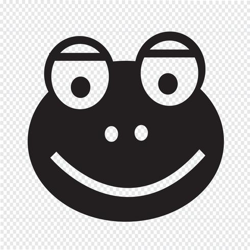 frog icon  symbol sign vector