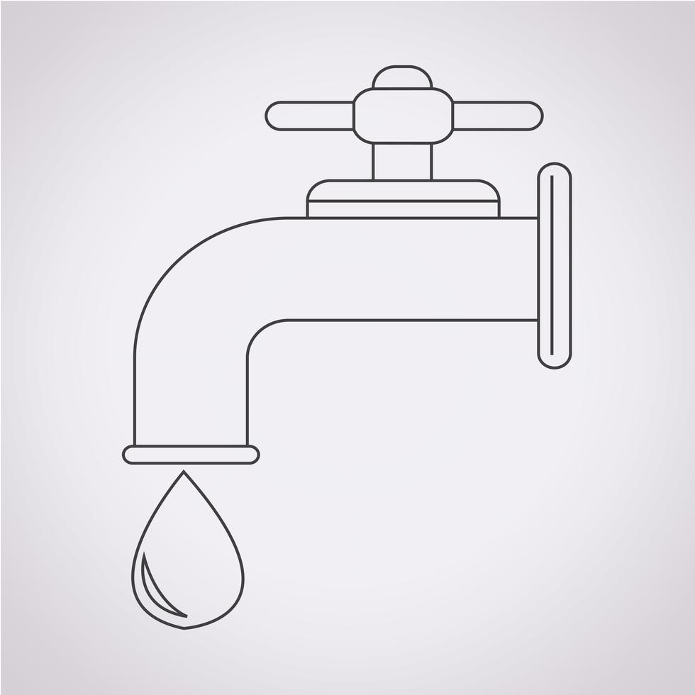 faucet icon symbol sign 649095 Vector Art at Vecteezy