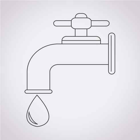 faucet icon  symbol sign vector