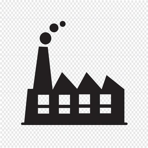 Factory Icon  symbol sign vector