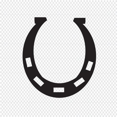 Horseshoe icon  symbol sign vector