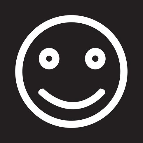 Icono de sonrisa símbolo de signo vector
