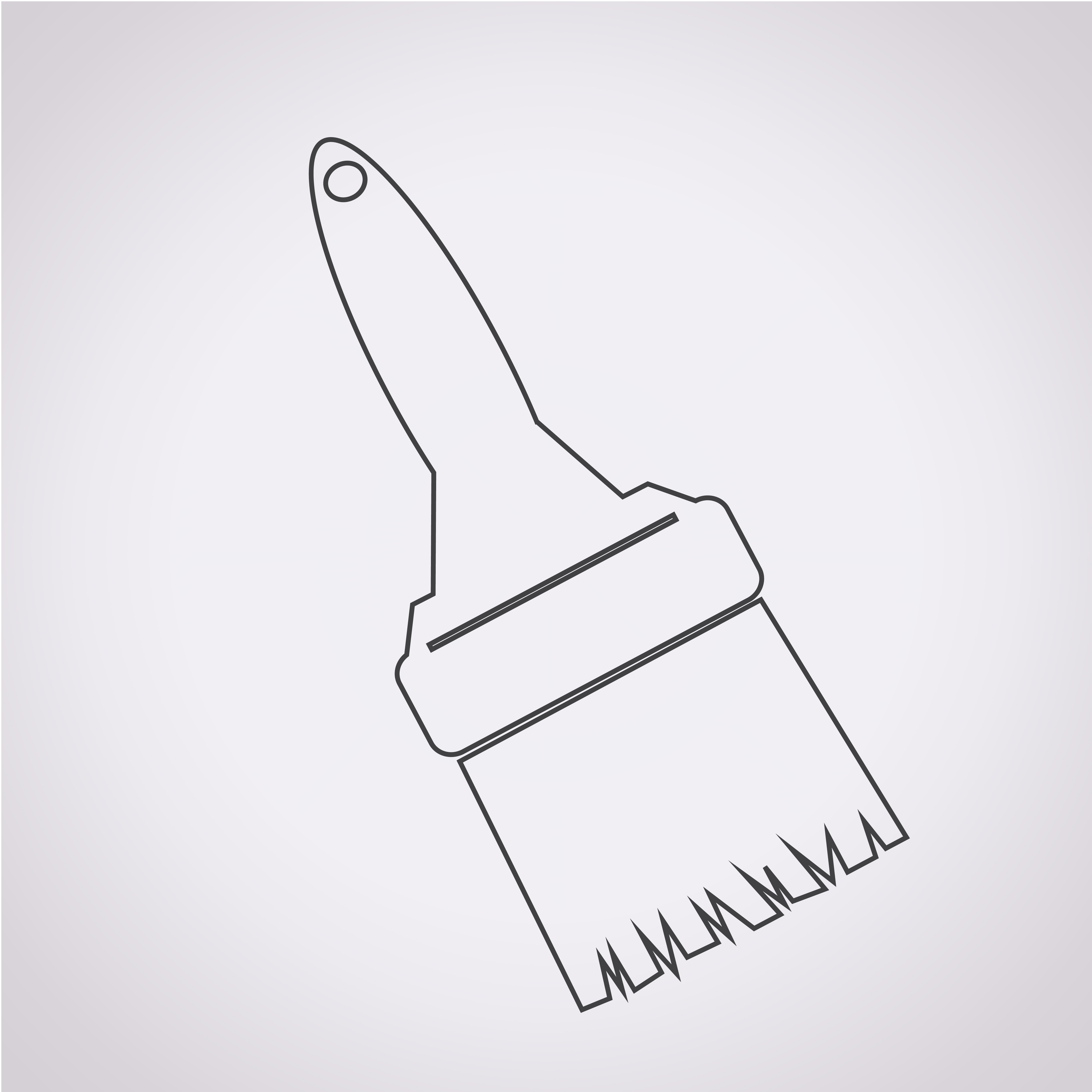 paintbrush icon symbol sign 649145 Vector Art at Vecteezy